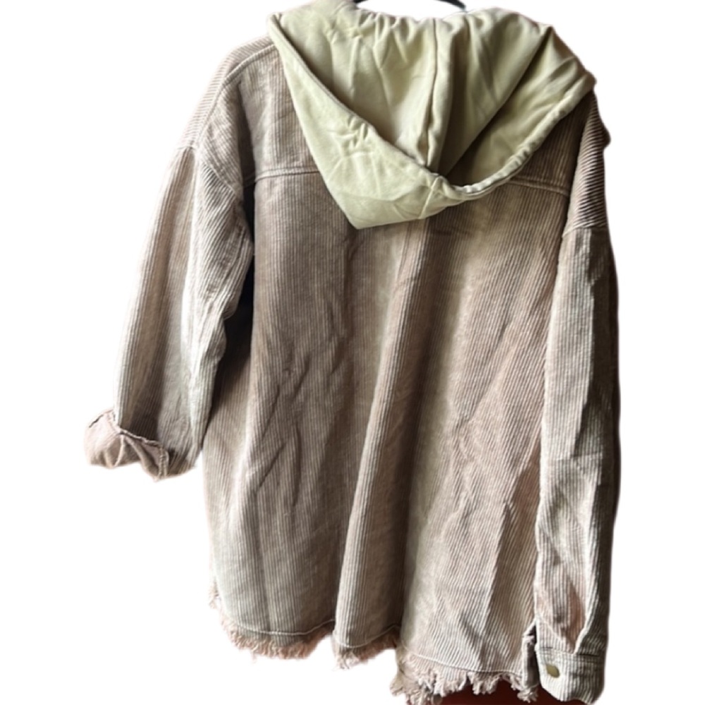 Color Block Hooded Jacket, Long Sleeve Casual Every Day Outerwear - Picture 3 of 6